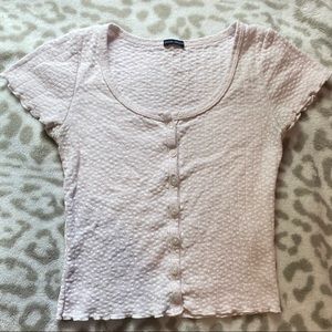 brandy melville floral pink top